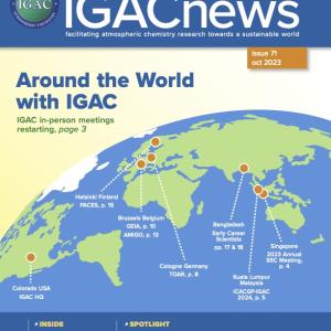 igac news cover; world map showing igac activities